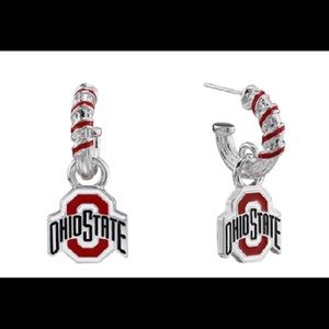 Ohio State Buckeyes Stripe Logo Earrings